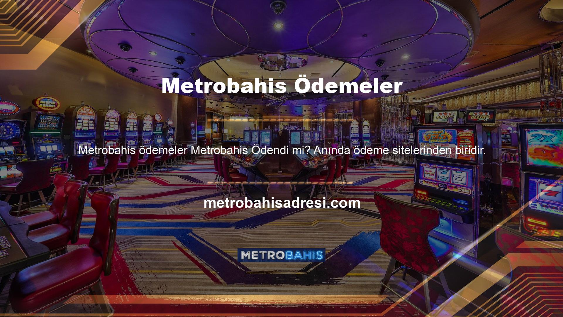 Metrobahis, en hızlı ödeme yöntemlerini sunan güvenilir bir casino sitesidir